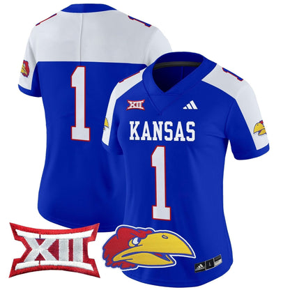 Women's Kansas Jayhawks 2024 Vapor Limited Jersey V2 - All Stitched