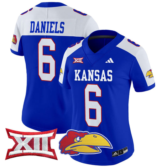 Women's Kansas Jayhawks 2024 Vapor Limited Jersey V2 - All Stitched