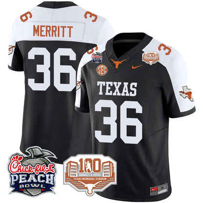 Men's Texas Longhorns 2024 Chick-fil-A Peach Bowl Jersey - All Stitched