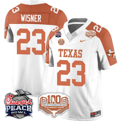 Texas Longhorns 2024 Chick-fil-A Peach Bowl Jersey - All Stitched