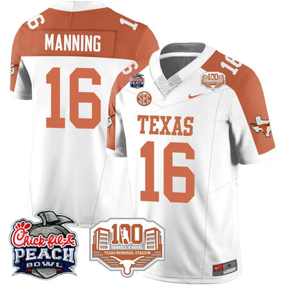 Texas Longhorns 2024 Chick-fil-A Peach Bowl Jersey - All Stitched