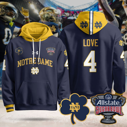 Notre Dame Fighting Irish Allstate Sugar Bowl Hoodie - All Stitched