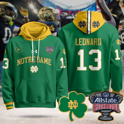 Notre Dame Fighting Irish Allstate Sugar Bowl Hoodie - All Stitched