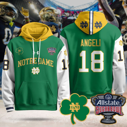 Notre Dame Fighting Irish Allstate Sugar Bowl Hoodie - All Stitched