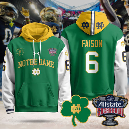 Notre Dame Fighting Irish Allstate Sugar Bowl Hoodie - All Stitched