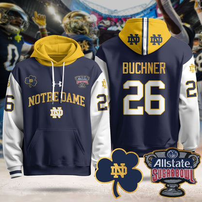 Notre Dame Fighting Irish Allstate Sugar Bowl Hoodie - All Stitched