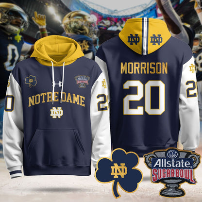 Notre Dame Fighting Irish Allstate Sugar Bowl Hoodie - All Stitched