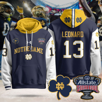 Notre Dame Fighting Irish Allstate Sugar Bowl Hoodie - All Stitched