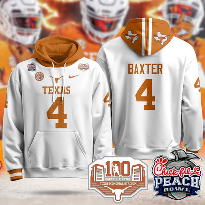 Texas Longhorns 2024 Chick-fil-A Peach Bowl Hoodie - All Stitched