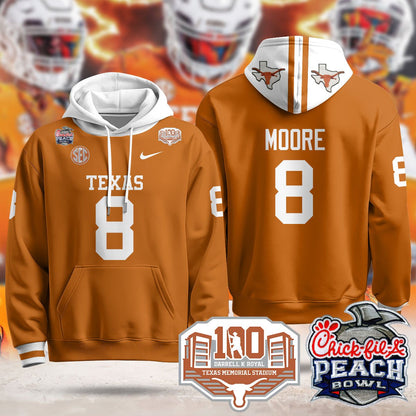 Texas Longhorns 2024 Chick-fil-A Peach Bowl Hoodie - All Stitched