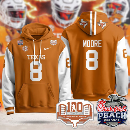 Texas Longhorns 2024 Chick-fil-A Peach Bowl Hoodie - All Stitched