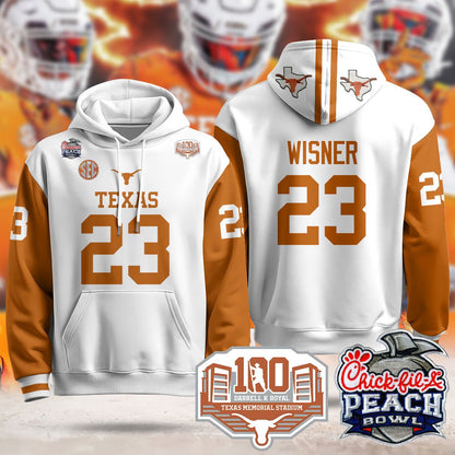 Texas Longhorns 2024 Chick-fil-A Peach Bowl Hoodie - All Stitched