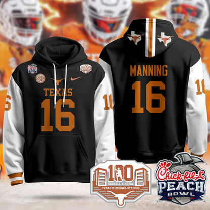 Texas Longhorns 2024 Chick-fil-A Peach Bowl Hoodie - All Stitched