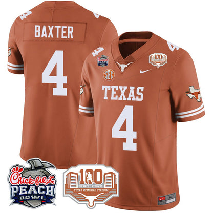 Texas Longhorns 2024 Chick-fil-A Peach Bowl Jersey - All Stitched