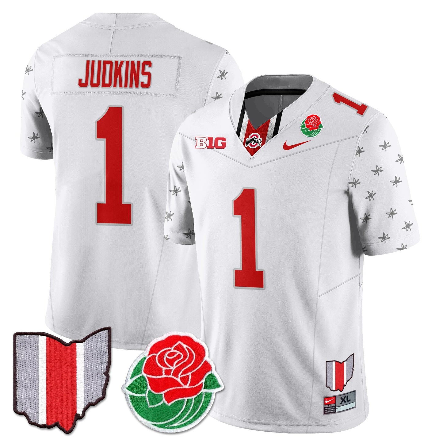 Ohio State Buckeyes 2024 Rose Bowl Jersey - All Stitched