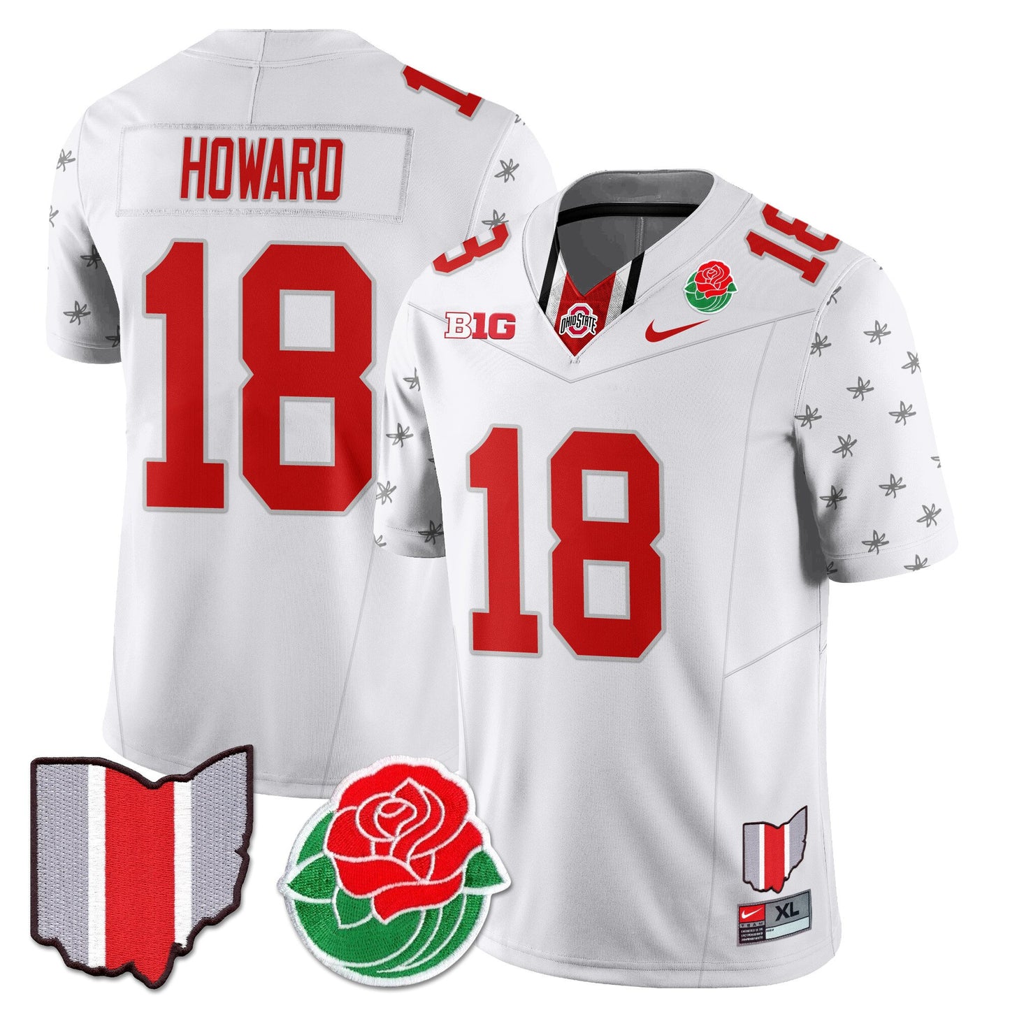 Ohio State Buckeyes 2024 Rose Bowl Jersey - All Stitched