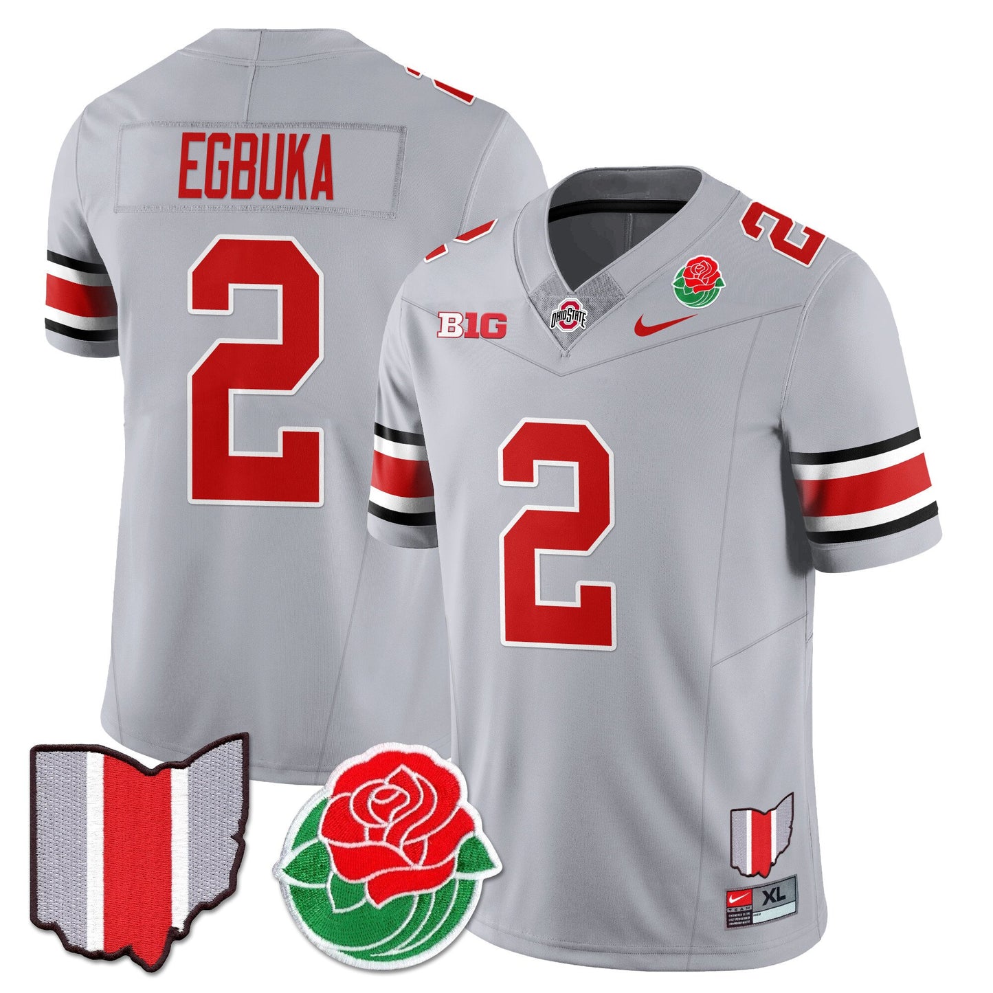 Ohio State Buckeyes 2024 Rose Bowl Jersey - All Stitched