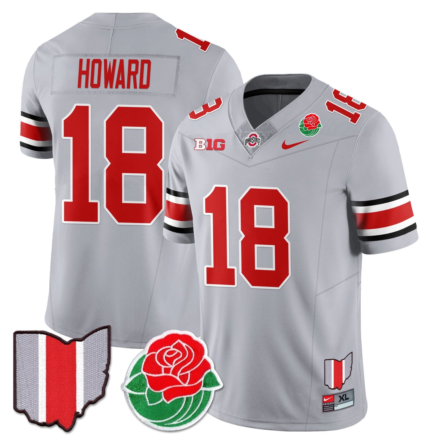 Ohio State Buckeyes 2024 Rose Bowl Jersey - All Stitched