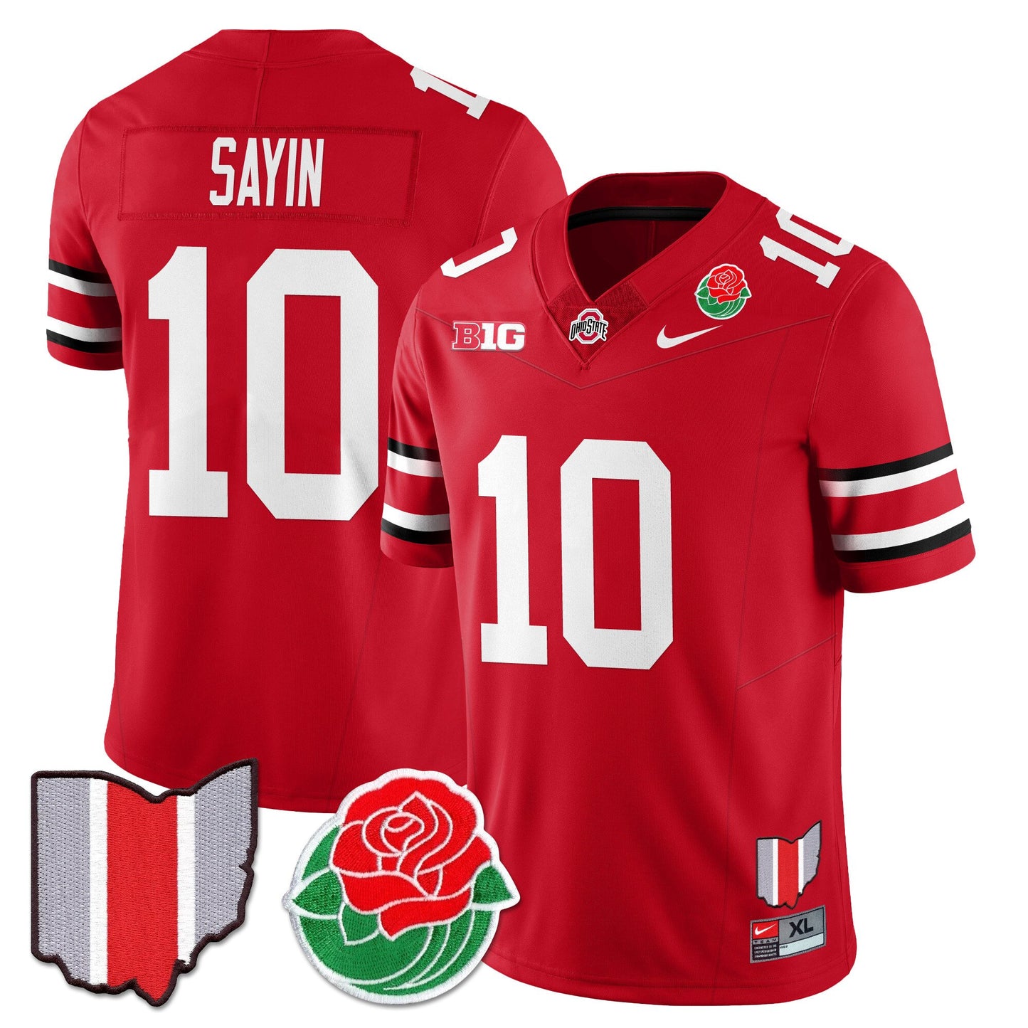 Ohio State Buckeyes 2024 Rose Bowl Jersey - All Stitched