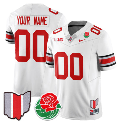 Custom Ohio State Buckeyes 2024 Rose Bowl Jersey - All Stitched