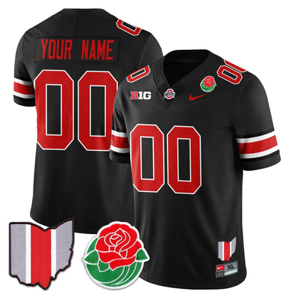 Custom Ohio State Buckeyes 2024 Rose Bowl Jersey - All Stitched