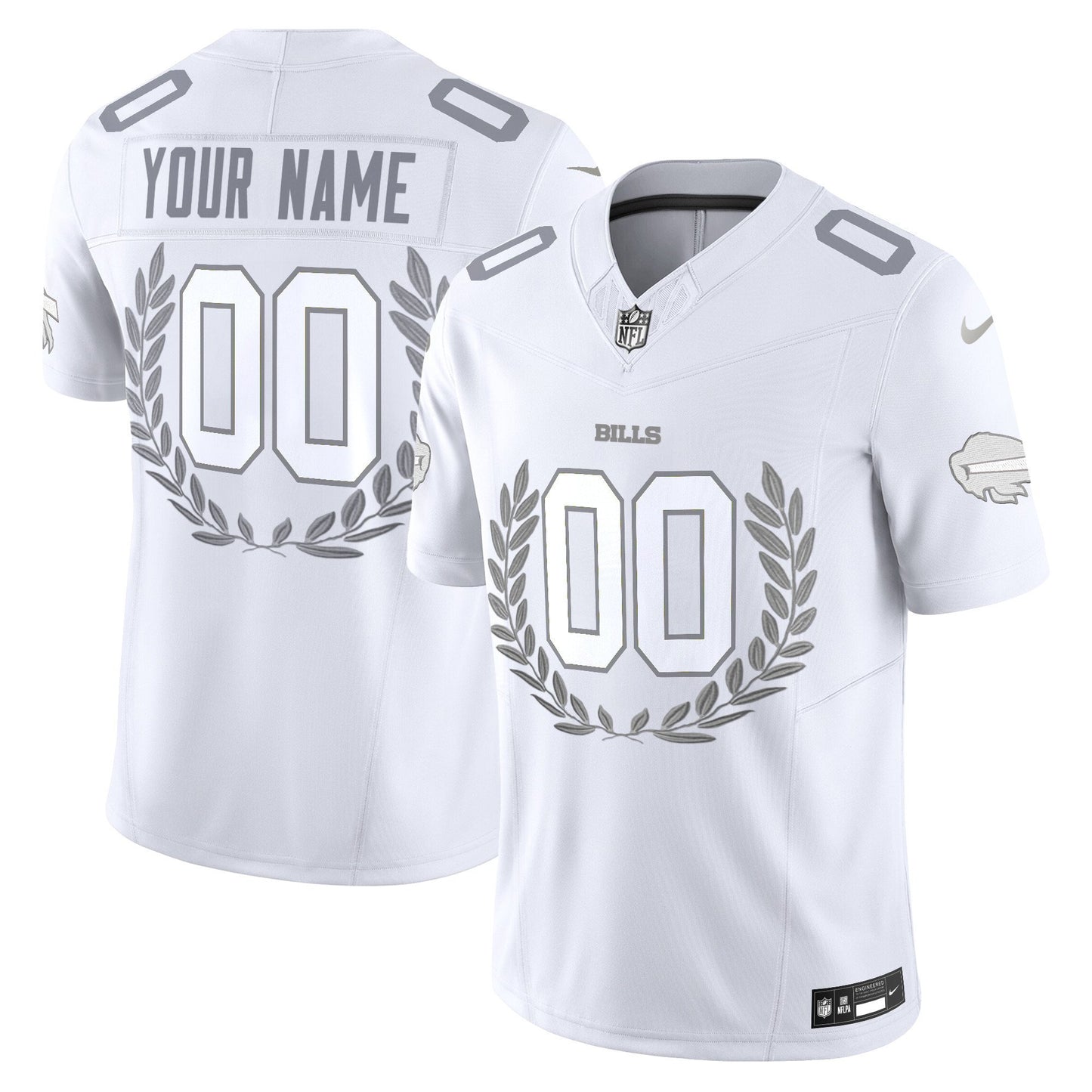 Buffalo Bills Platinum MVP Vapor Limited Custom Jersey - All Stitched