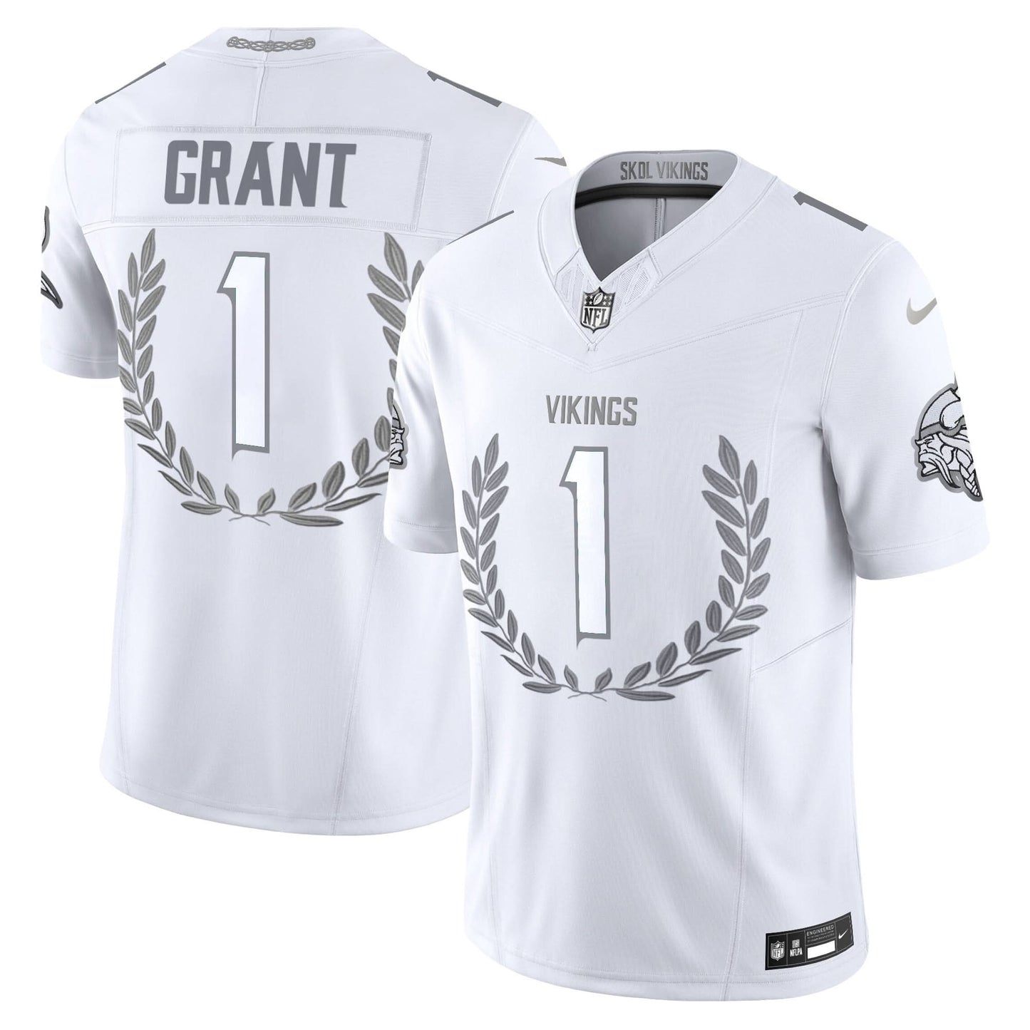 Minnesota Vikings Platinum MVP Vapor Limited Jersey - All Stitched