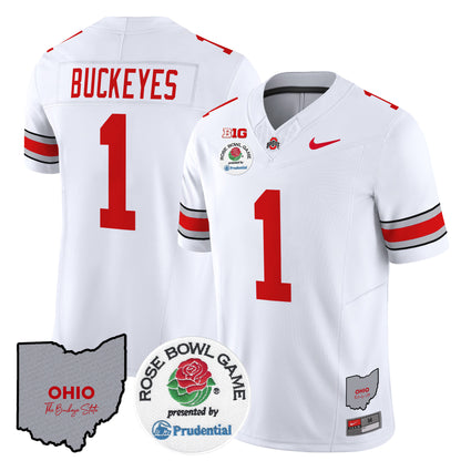 Ohio State Buckeyes Rose Bowl Vapor Limited Jersey V2 - All Stitched