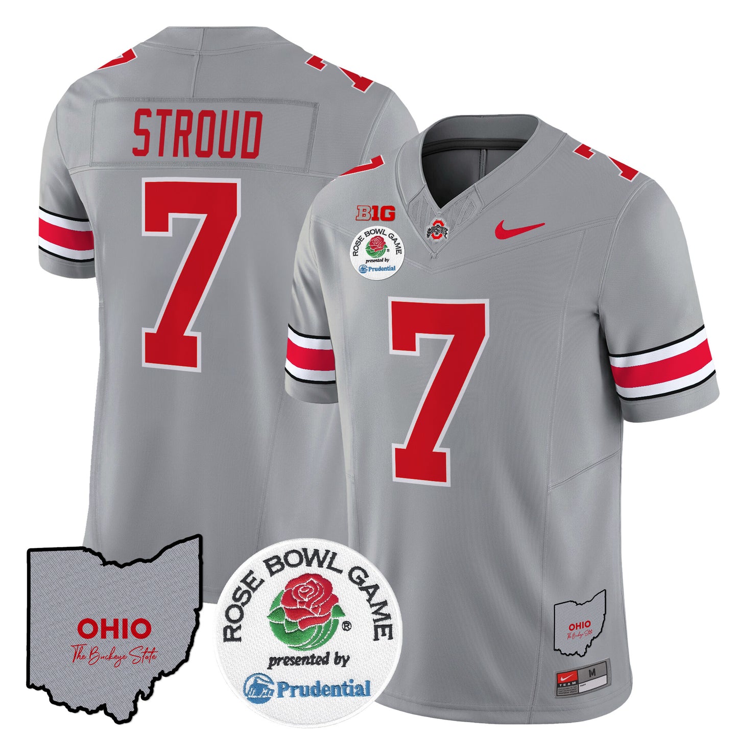 Ohio State Buckeyes Rose Bowl Vapor Limited Jersey V2 - All Stitched