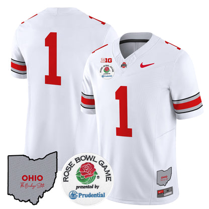 Ohio State Buckeyes Rose Bowl Vapor Limited Jersey V2 - All Stitched