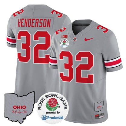 Ohio State Buckeyes Rose Bowl Vapor Limited Jersey V2 - All Stitched