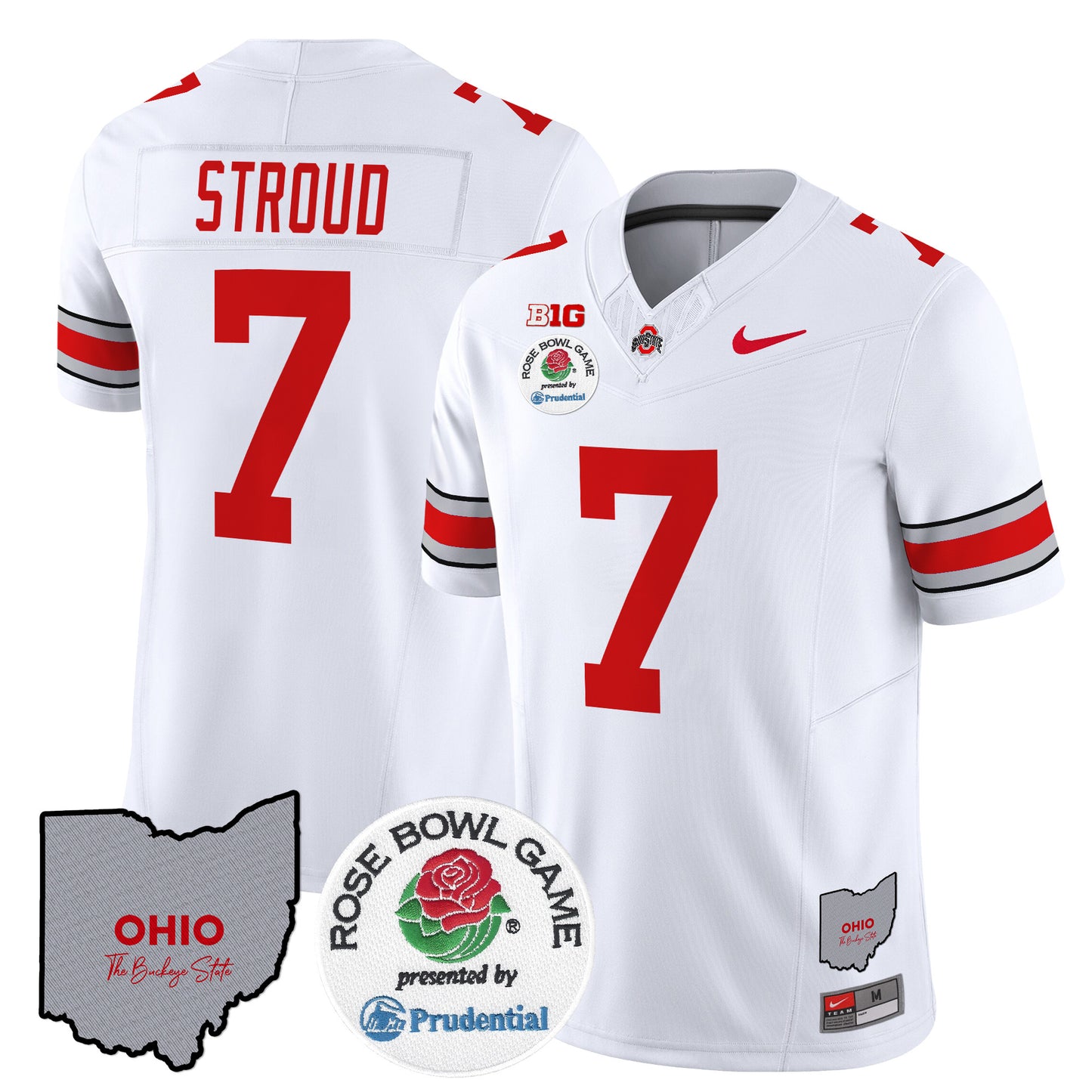 Ohio State Buckeyes Rose Bowl Vapor Limited Jersey V2 - All Stitched