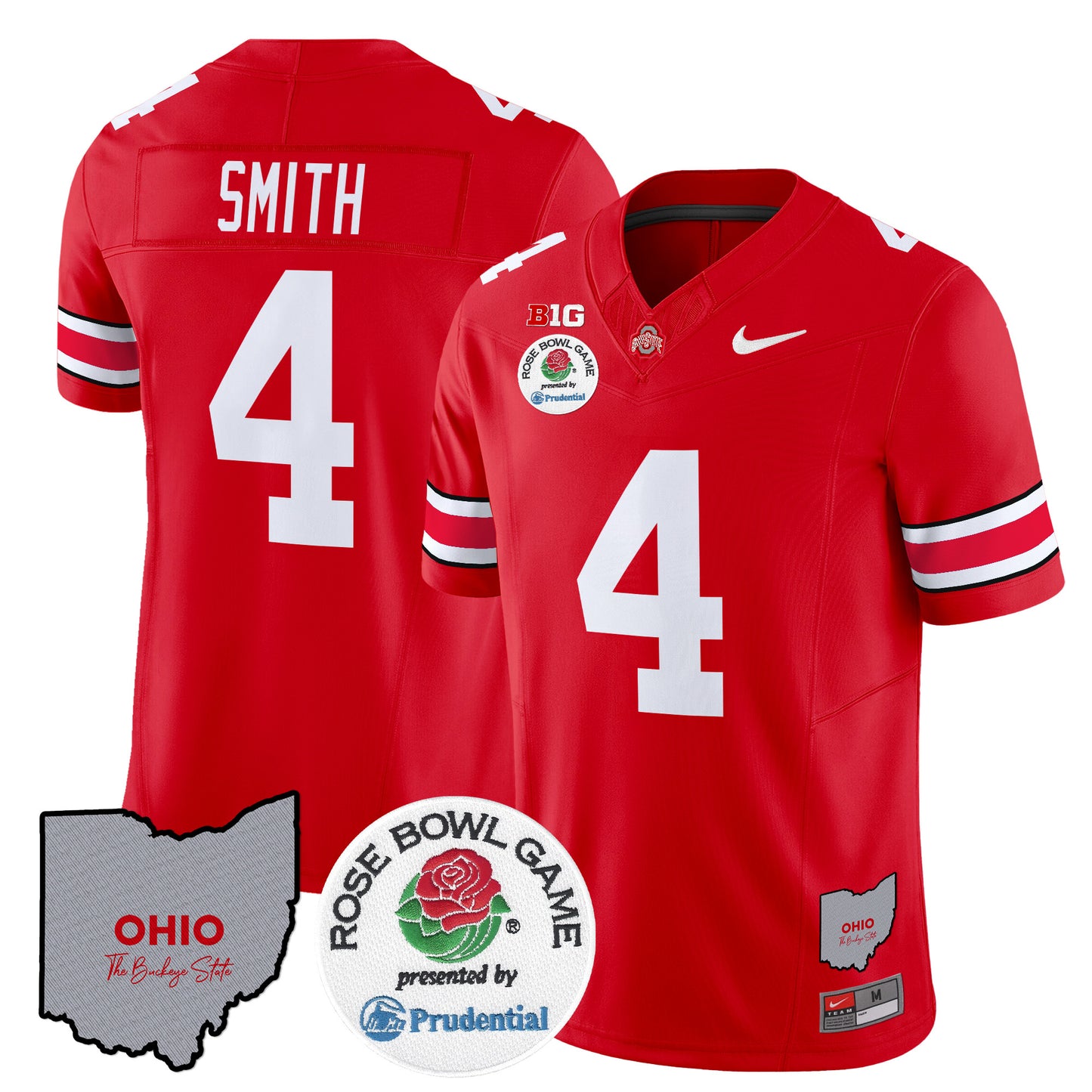 Ohio State Buckeyes Rose Bowl Vapor Limited Jersey V2 - All Stitched