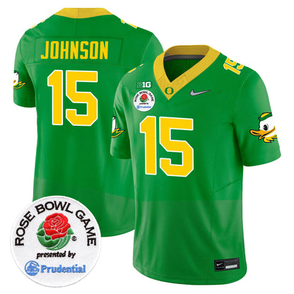 Men's Oregon Ducks Rose Bowl Patch Vapor Limited Jersey V2 - All Stitched