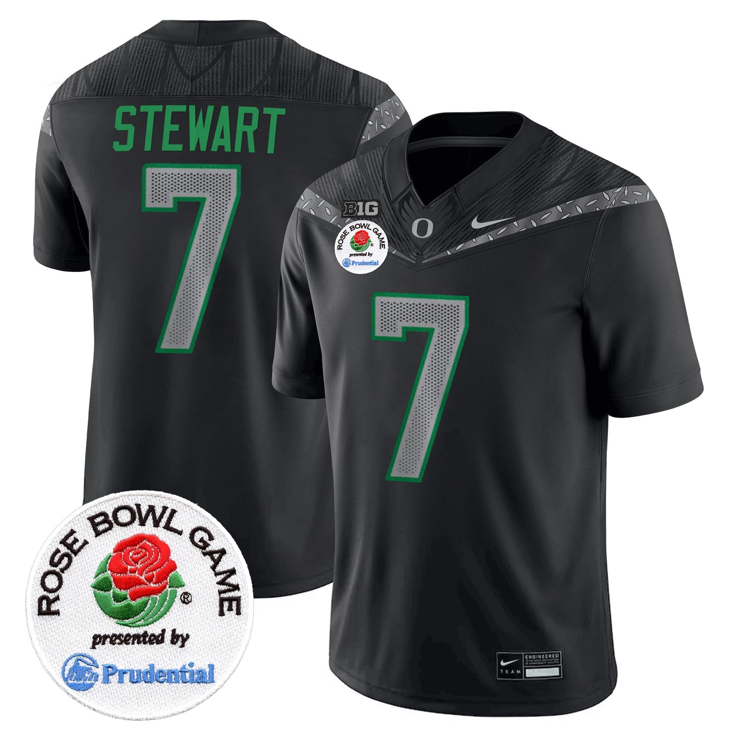 Men's Oregon Ducks Rose Bowl Patch Vapor Limited Jersey V2 - All Stitched