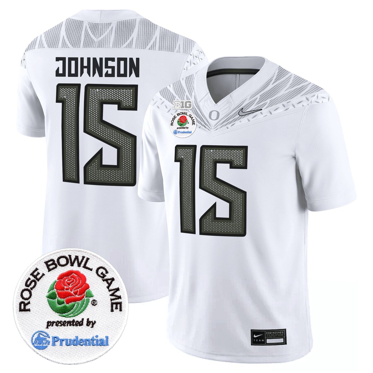 Men's Oregon Ducks Rose Bowl Patch Vapor Limited Jersey V2 - All Stitched