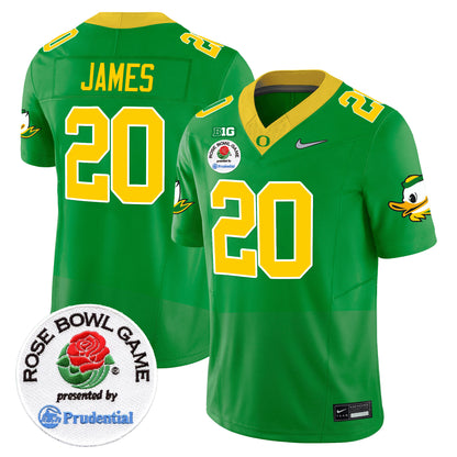 Men's Oregon Ducks Rose Bowl Patch Vapor Limited Jersey V2 - All Stitched