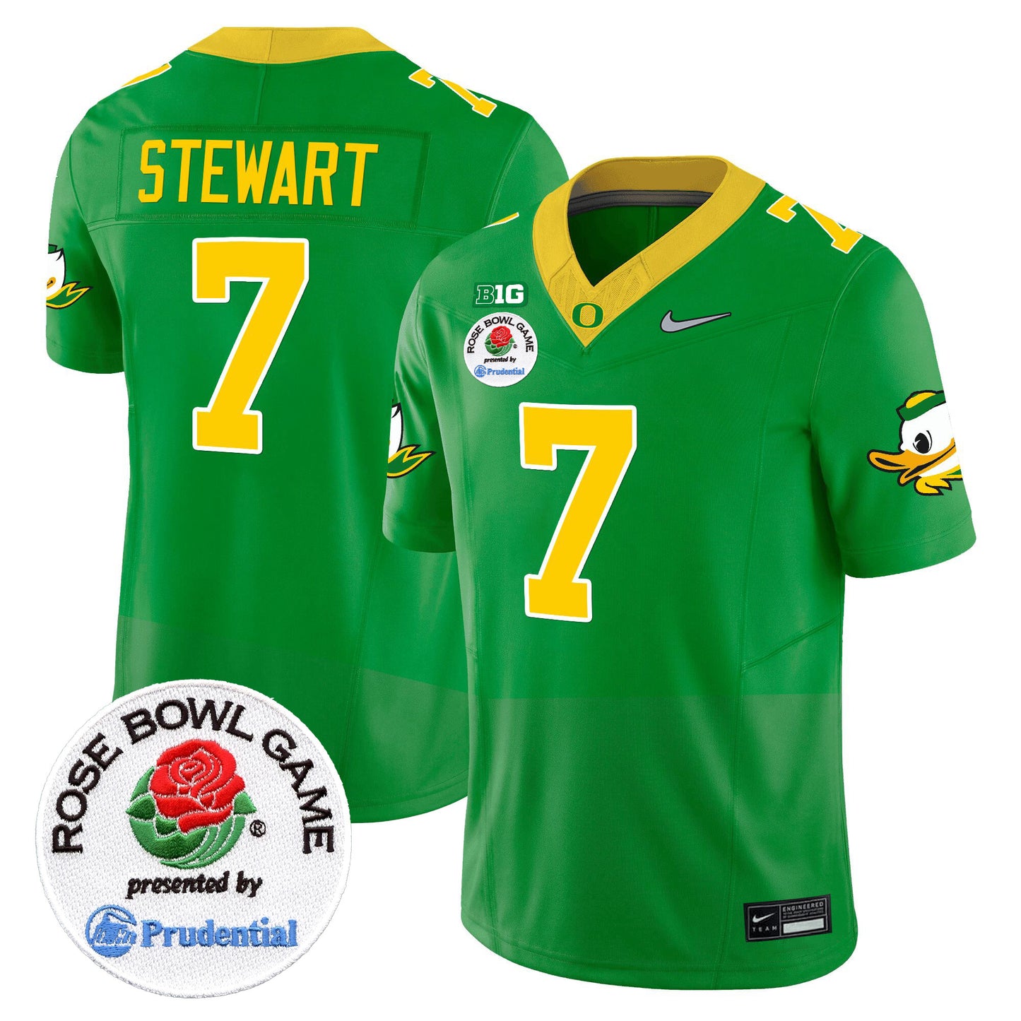 Men's Oregon Ducks Rose Bowl Patch Vapor Limited Jersey V2 - All Stitched