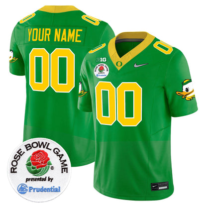 Oregon Ducks Rose Bowl Patch Vapor Limited Custom Jersey V2 - All Stitched