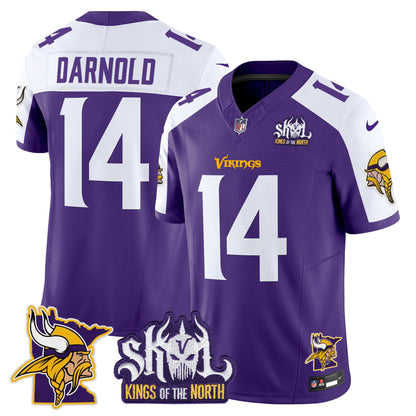 Minnesota Vikings Kings Of The North Patch Vapor Limited Jersey V3 - All Stitched