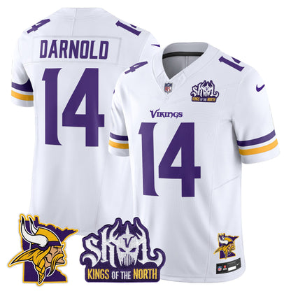 Minnesota Vikings Kings Of The North Patch Vapor Limited Jersey V3 - All Stitched