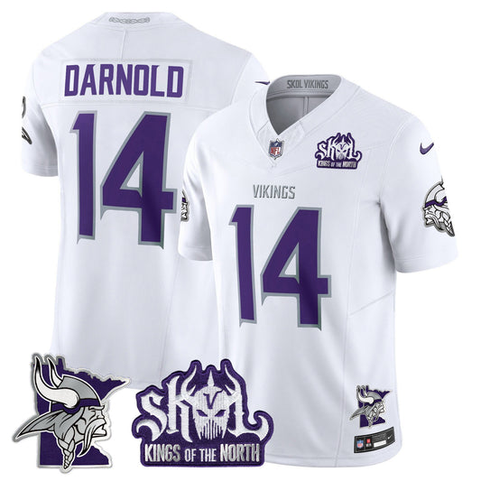 Minnesota Vikings Kings Of The North Patch Vapor Limited Jersey V3 - All Stitched