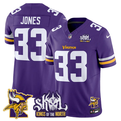 Minnesota Vikings Kings Of The North Patch Vapor Limited Jersey V3 - All Stitched