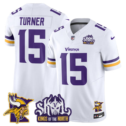 Minnesota Vikings Kings Of The North Patch Vapor Limited Jersey V3 - All Stitched