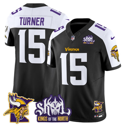 Minnesota Vikings Kings Of The North Patch Vapor Limited Jersey V3 - All Stitched