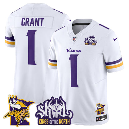 Minnesota Vikings Kings Of The North Patch Vapor Limited Jersey V3 - All Stitched