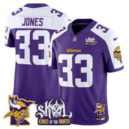 Minnesota Vikings Kings Of The North Patch Vapor Limited Jersey V3 - All Stitched