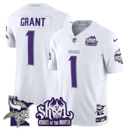 Minnesota Vikings Kings Of The North Patch Vapor Limited Jersey V3 - All Stitched