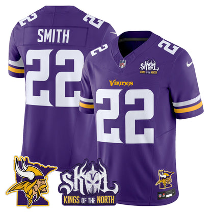 Minnesota Vikings Kings Of The North Patch Vapor Limited Jersey V3 - All Stitched