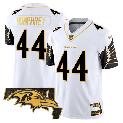 Ravens Maryland Patch Gold Vapor Limited Jersey V2 - All Stitched